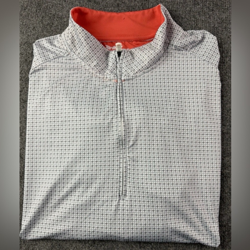 Birdie Bound Mens 1/4 Zip Pullover Golf Lightweight Sweatshirt Size L Gray
